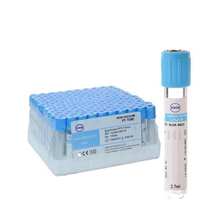 구연산나트륨 플라스마 준비 밝은 파랑 상부 Edta 혈액 시험관